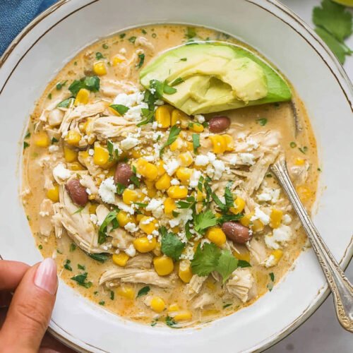 Mexican Street Corn White Chicken Chili extra recipe photo