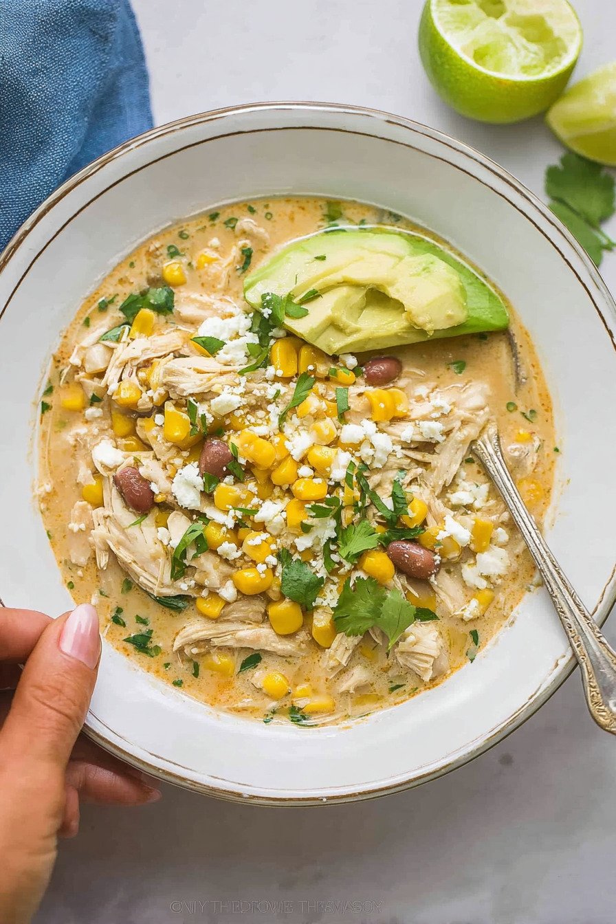 Mexican Street Corn White Chicken Chili extra recipe photo