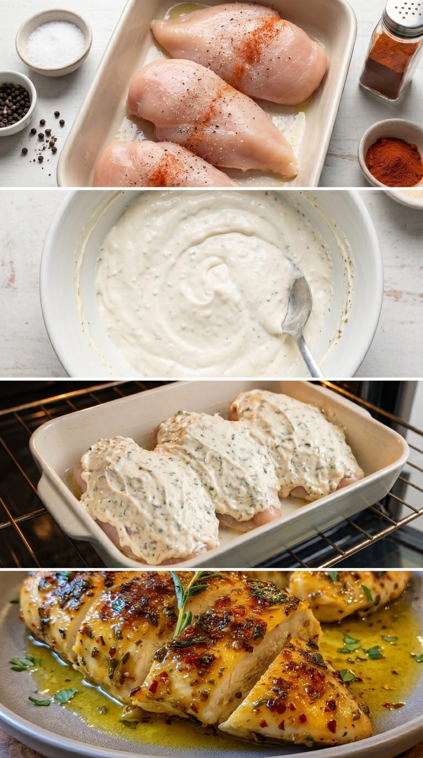 Melt-in-Your-Mouth Baked Chicken Breast Recipe recipe instructions