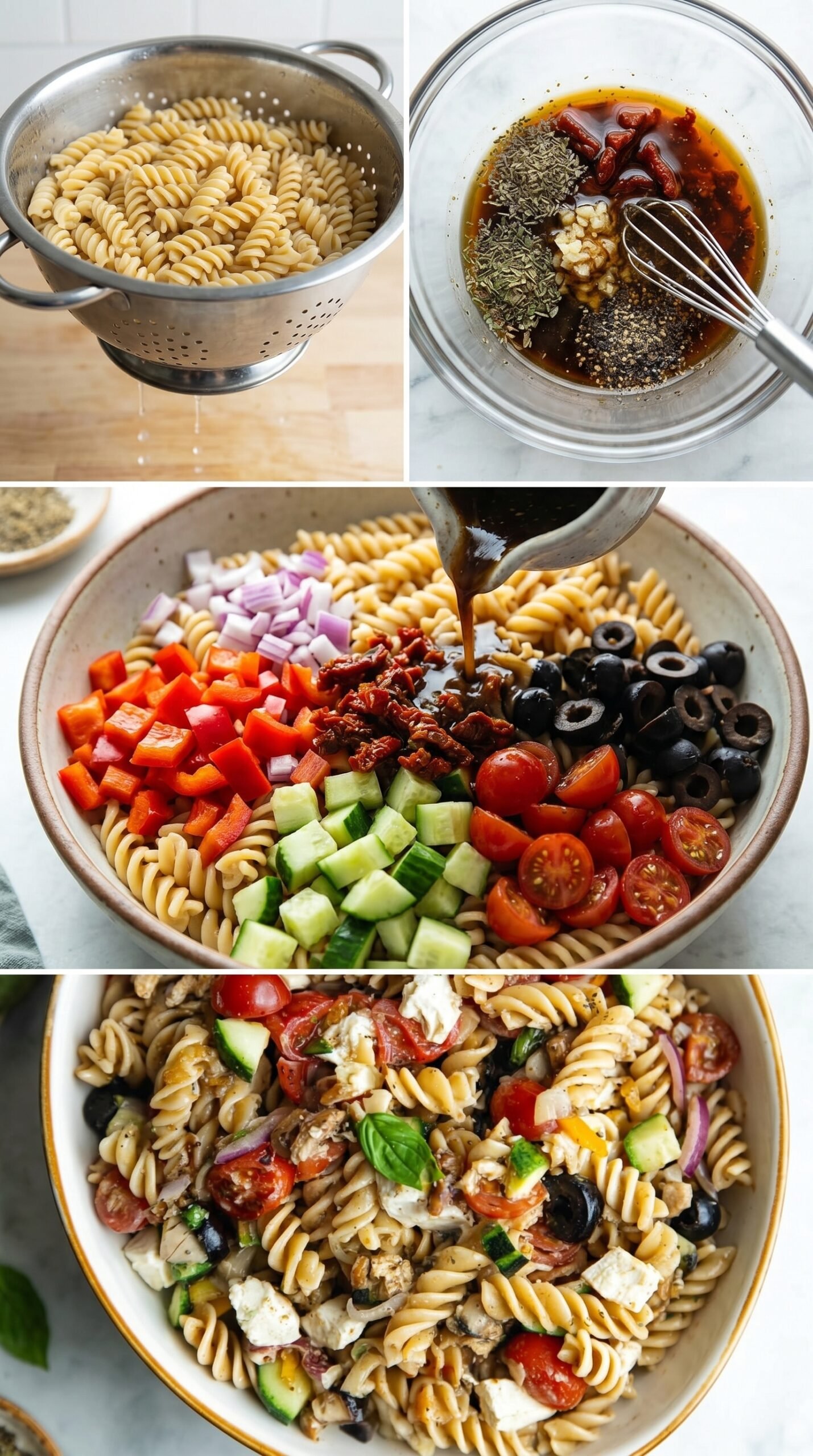 Balsamic Pasta Salad (Easy, Zesty & Perfect for a Crowd!) recipe instructions