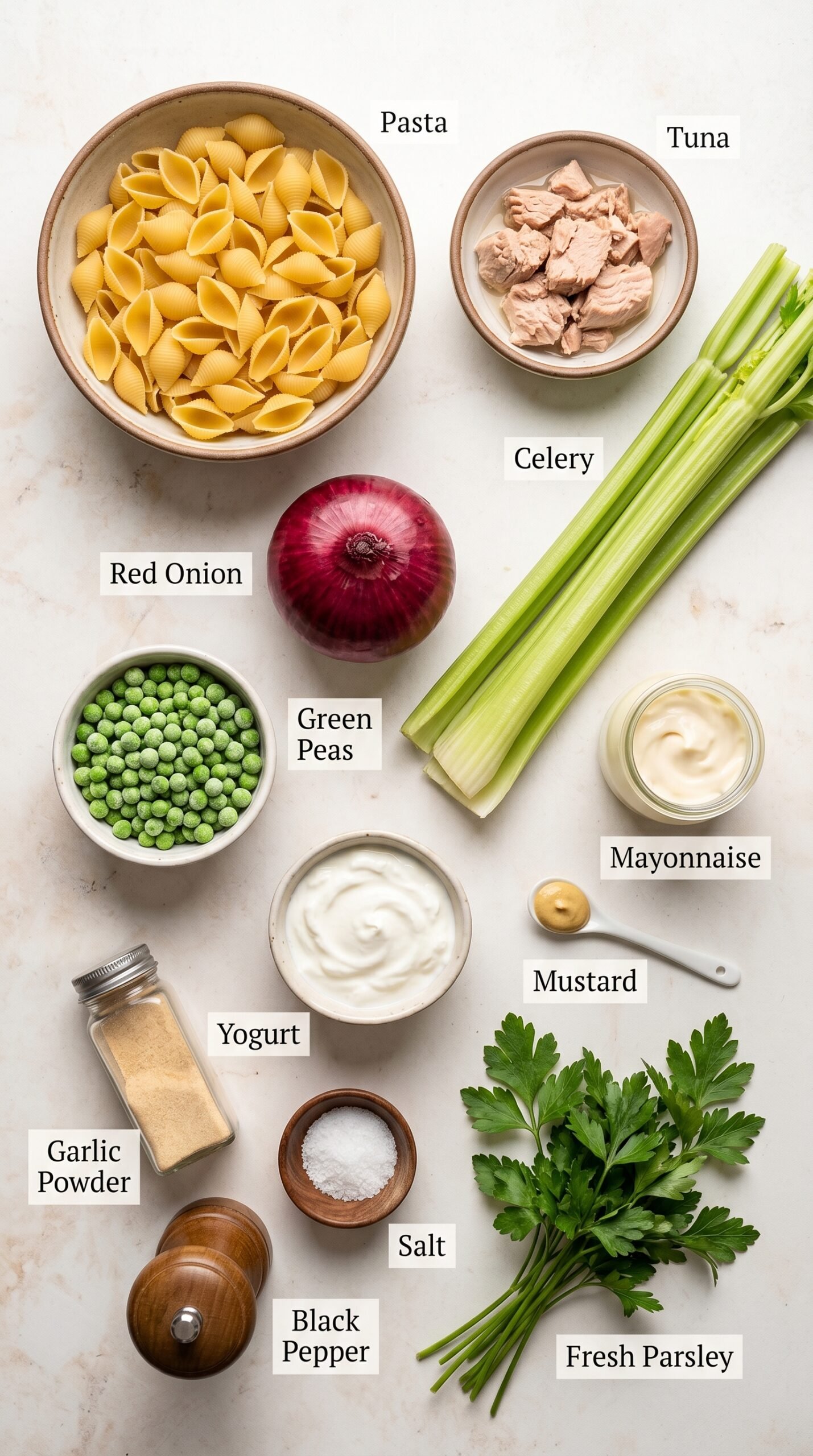 The Best Tuna Pasta Salad for a Healthy Tuna Pasta Salad Lunch recipe ingredients