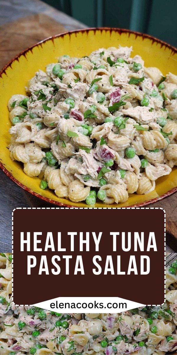 The Best Tuna Pasta Salad for a Healthy Tuna Pasta Salad Lunch save this recipe