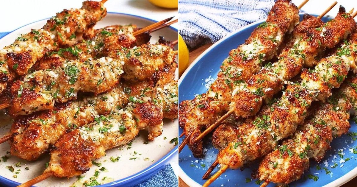 Lemon Garlic Butter Chicken Spiedini recipe photo