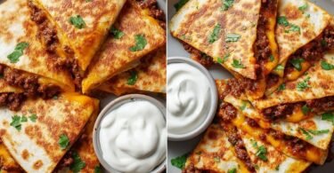 Ground Beef Quesadillas With A Crispy Golden-Brown Crust recipe photo