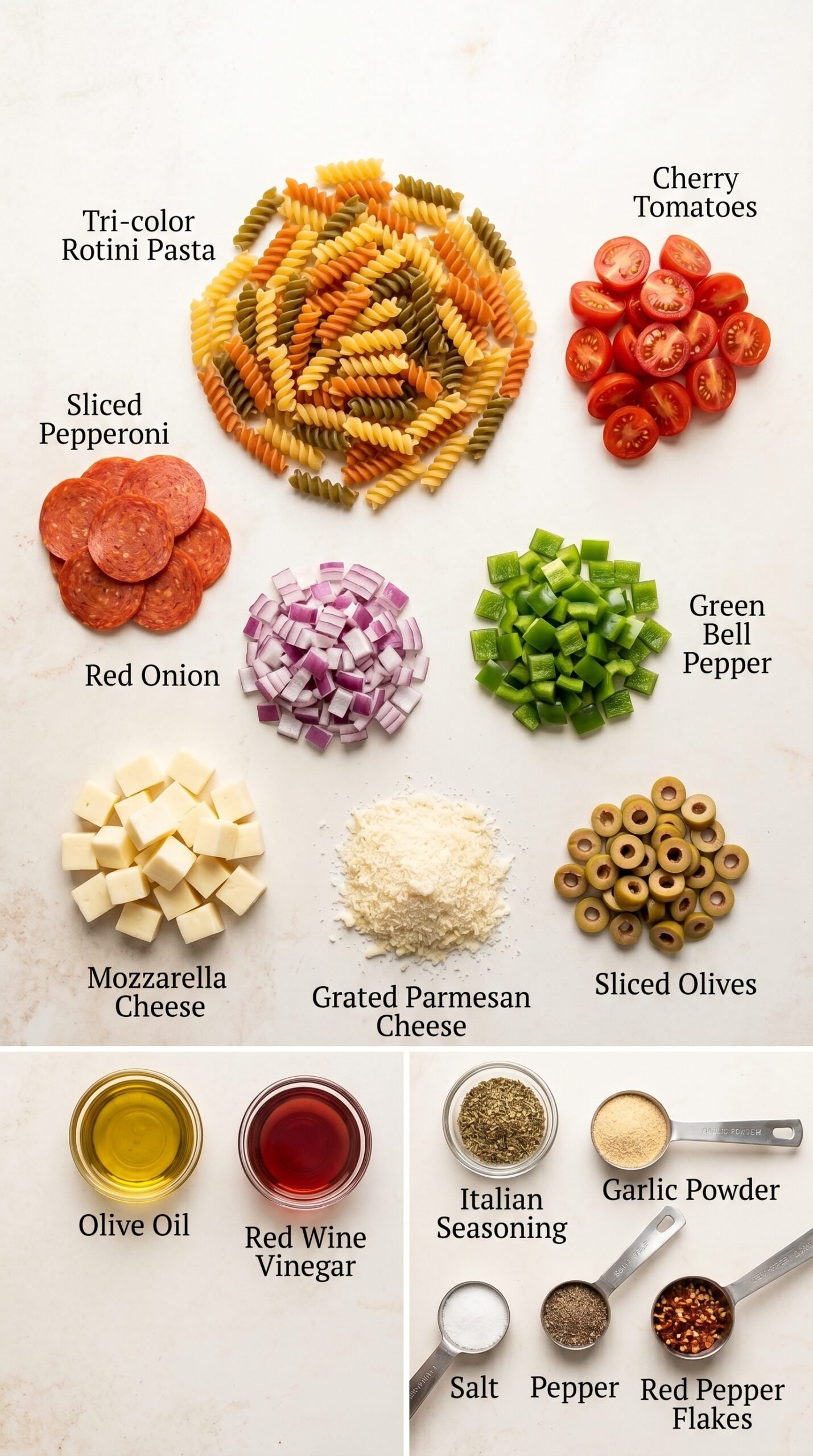 Classic Pasta Salad With Italian Vinaigrette recipe ingredients