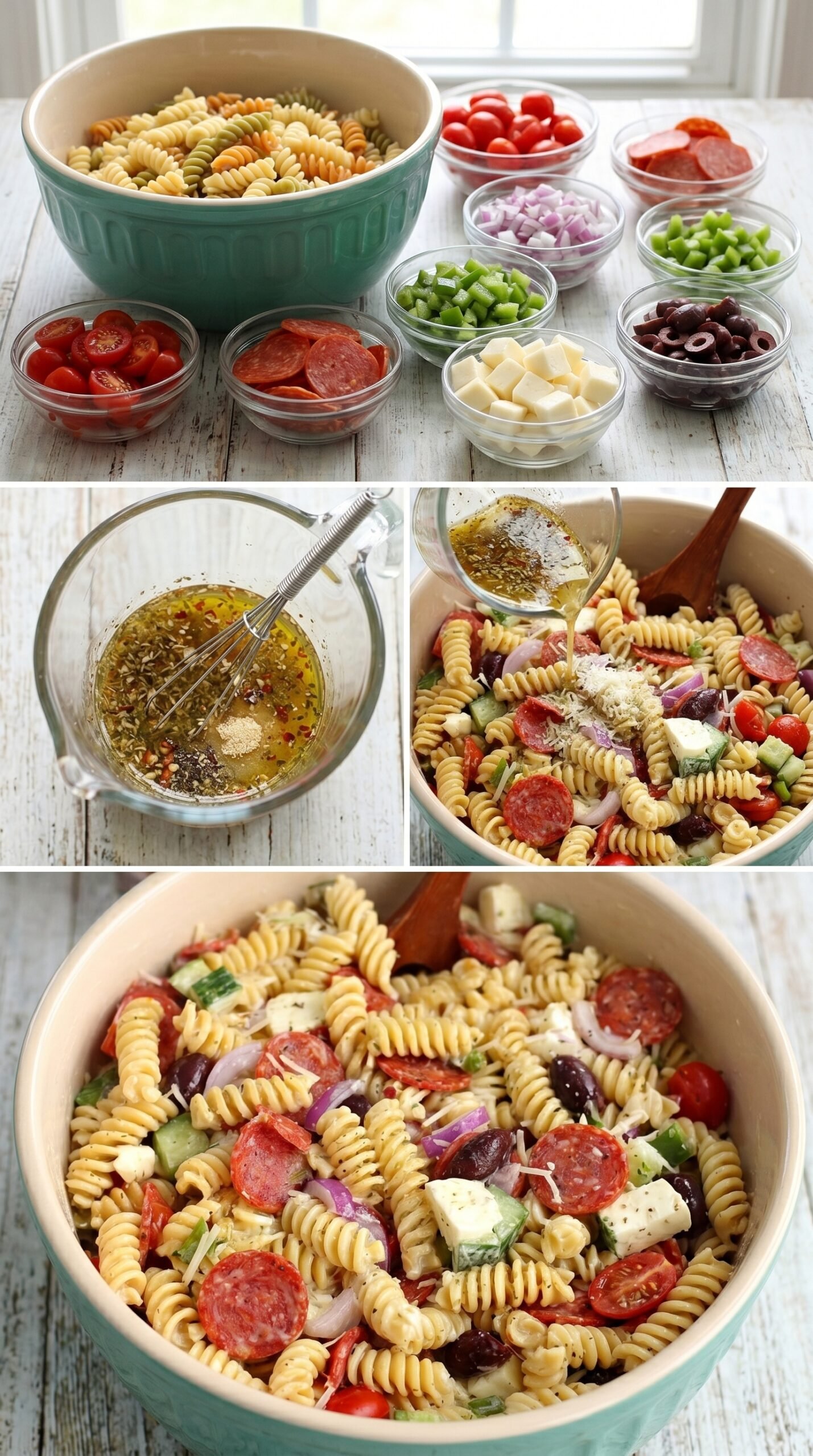 Classic Pasta Salad With Italian Vinaigrette recipe instructions