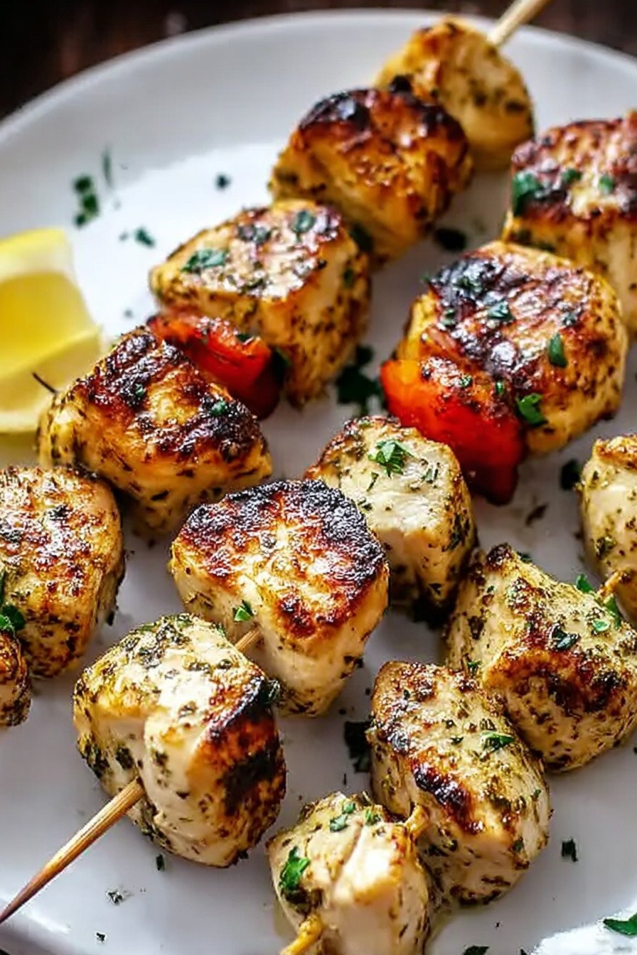 Easy Greek Marinated Chicken Kabobs extra recipe photo