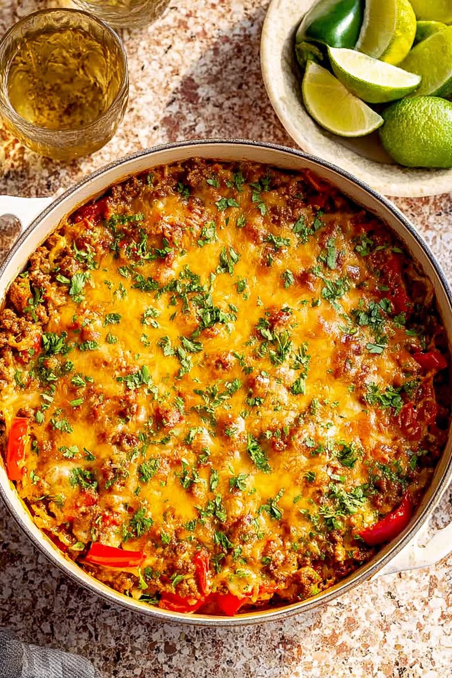 Cheesy Stuffed Pepper Casserole for an Easy Ground Turkey Dinner extra recipe photo