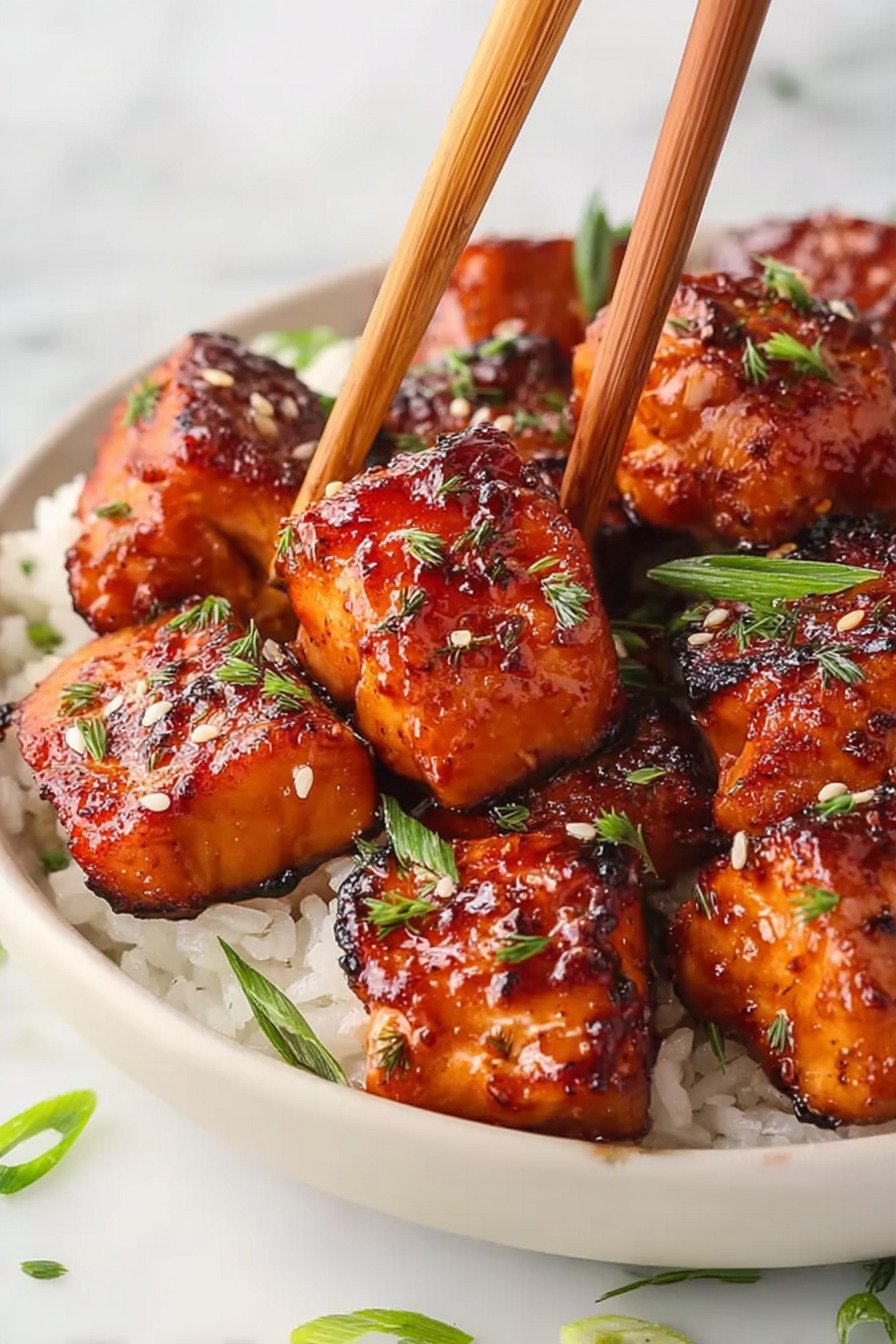Mouthwatering Honey Garlic Salmon Bites: A 25 Mins Recipe You’ll Make Again and Again final result
