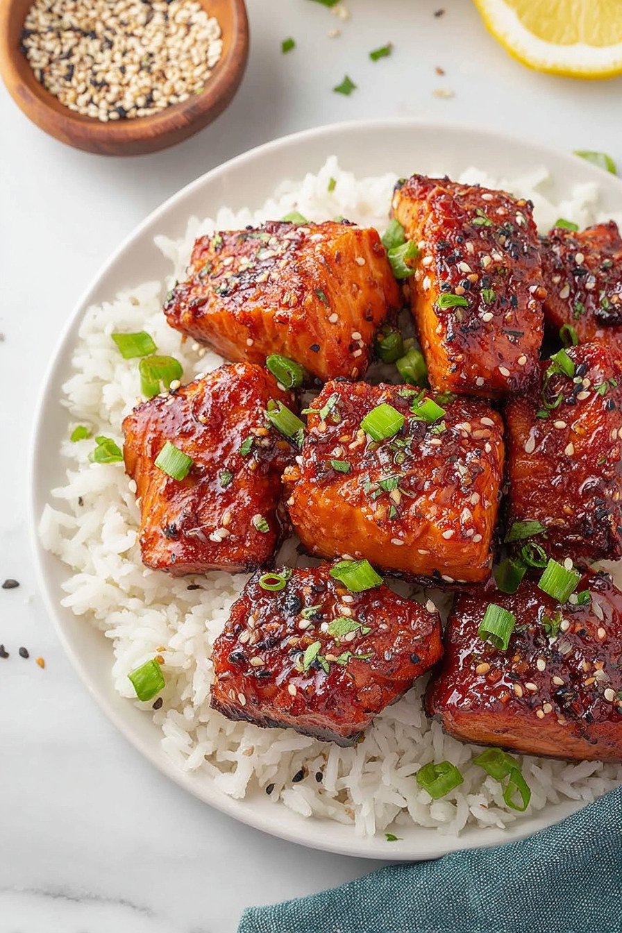 Mouthwatering Honey Garlic Salmon Bites: A 25 Mins Recipe You’ll Make Again and Again extra recipe photo