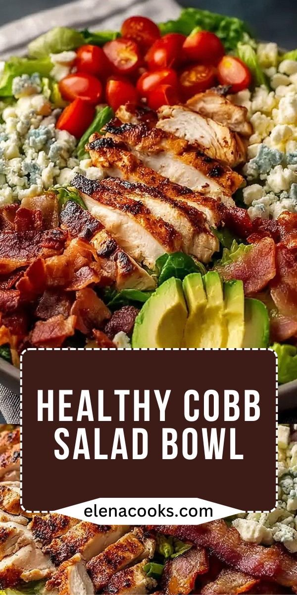 High Protein Chick Fil A Cobb Salad for a Healthy Cobb Salad Lunch save this recipe