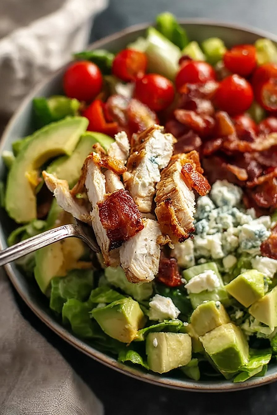 High Protein Chick Fil A Cobb Salad for a Healthy Cobb Salad Lunch extra recipe photo