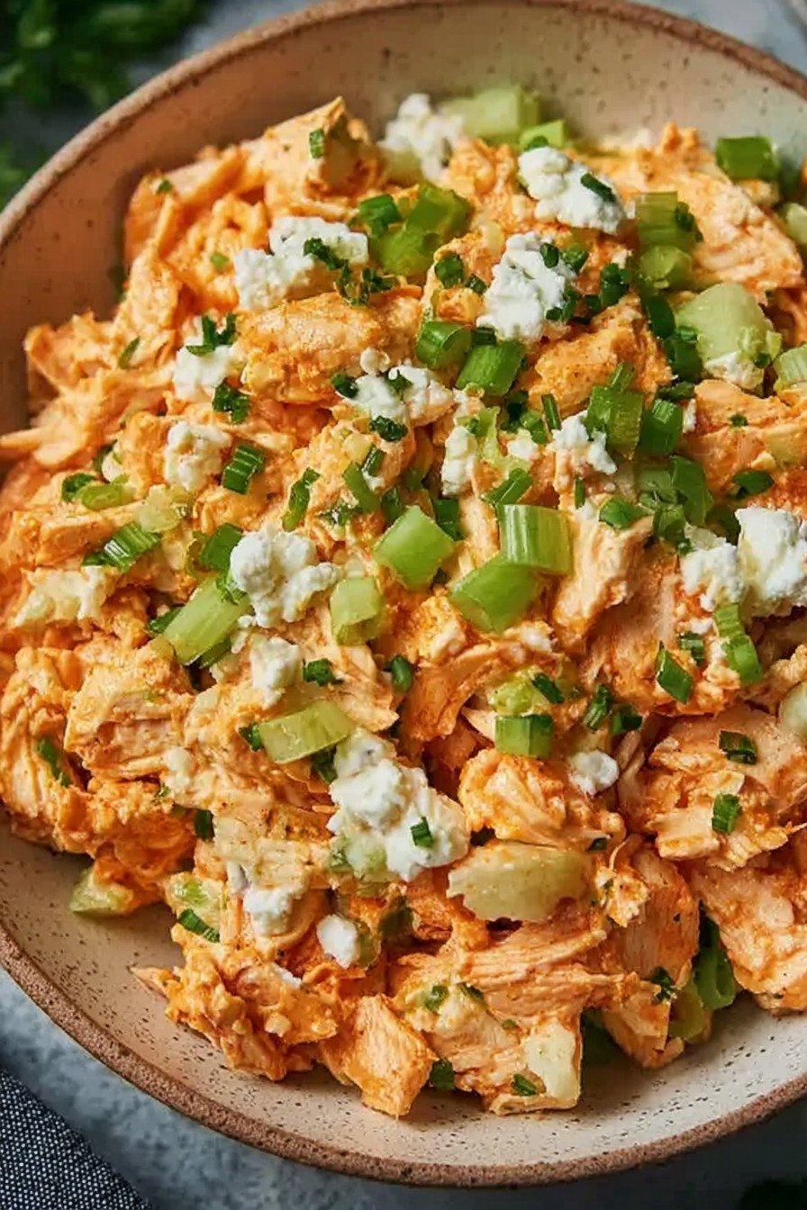High Protein Buffalo Chicken Salad With Cottage Cheese extra recipe photo