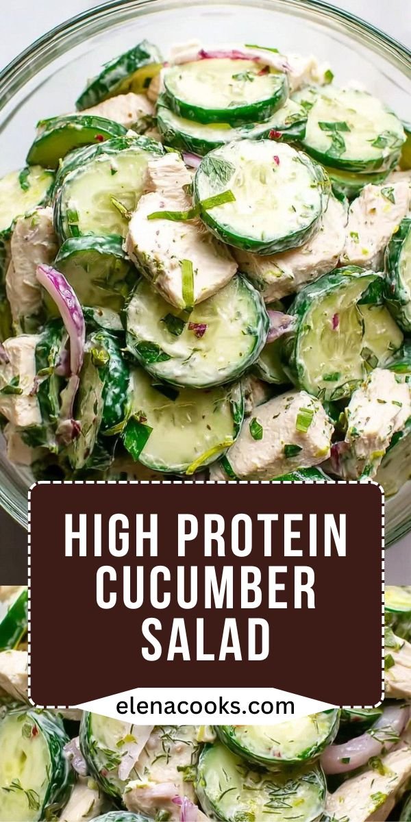Delicious High Protein Cucumber Salad Recipe save this recipe