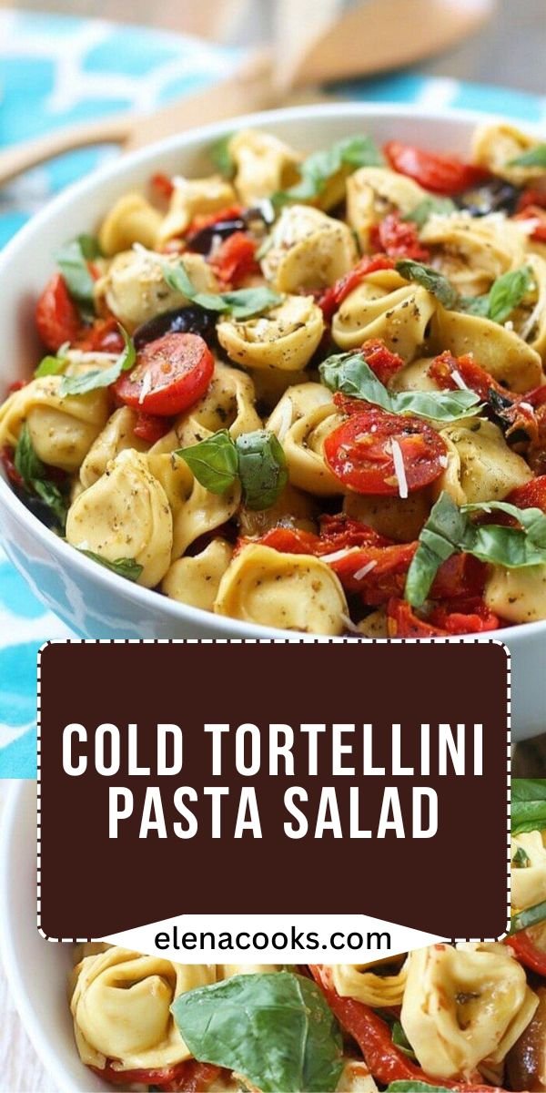 Yummy Roasted Red Pepper and Parmesan Tortellini Salad save this recipe