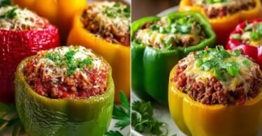 Classic Ground Beef Stuffed Bell Peppers recipe photo