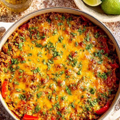 Cheesy Stuffed Pepper Casserole for an Easy Ground Turkey Dinner extra recipe photo