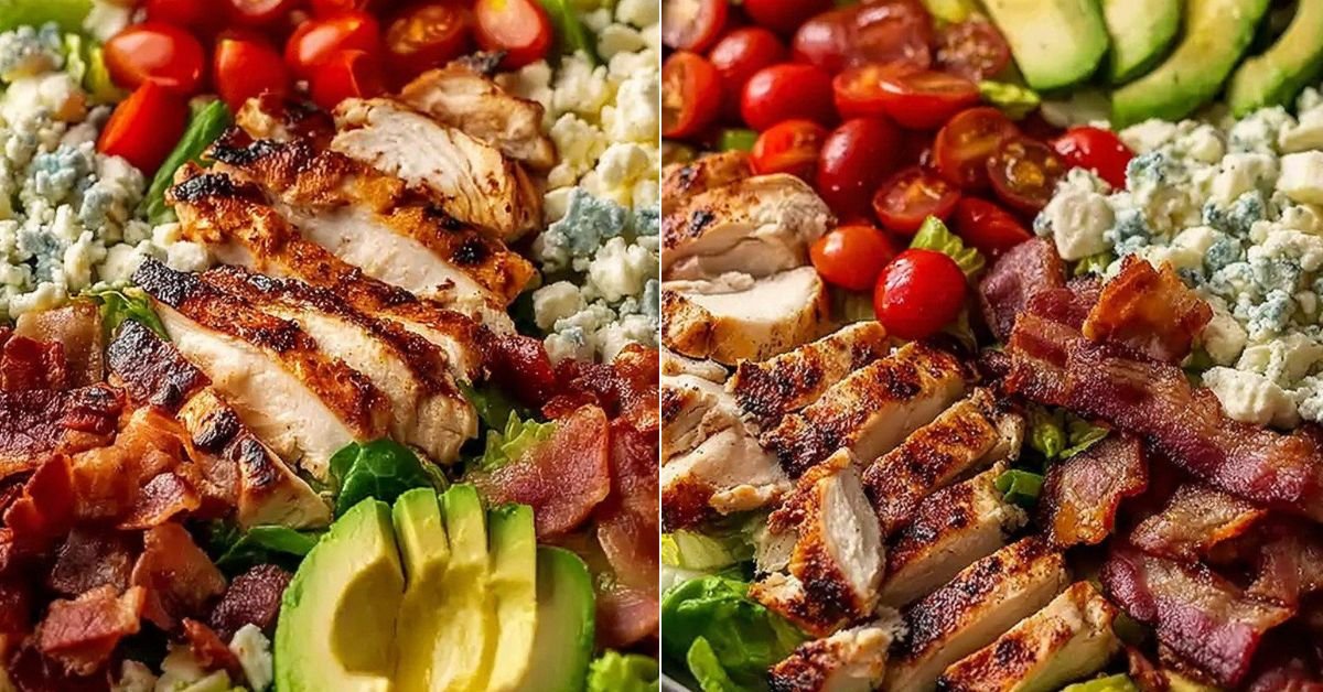 High Protein Chick Fil A Cobb Salad for a Healthy Cobb Salad Lunch recipe photo