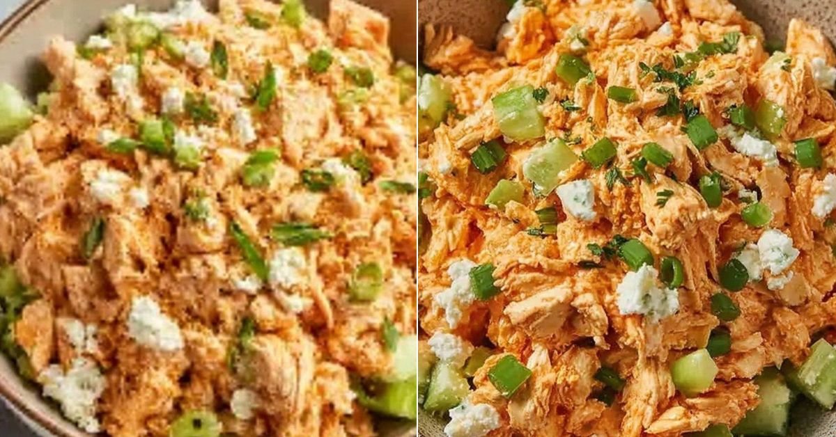 High Protein Buffalo Chicken Salad With Cottage Cheese recipe photo