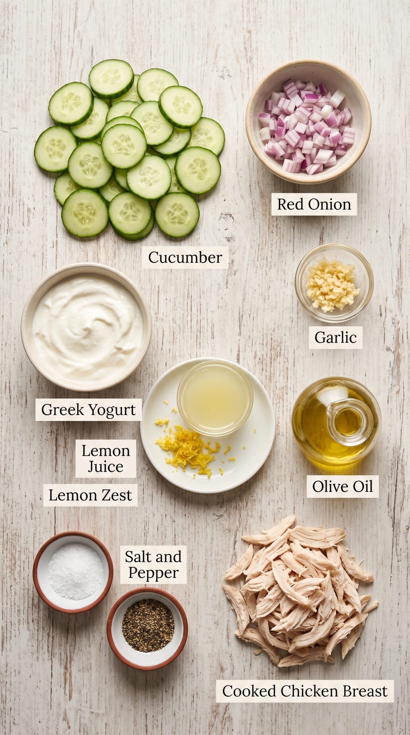 Delicious High Protein Cucumber Salad Recipe recipe ingredients
