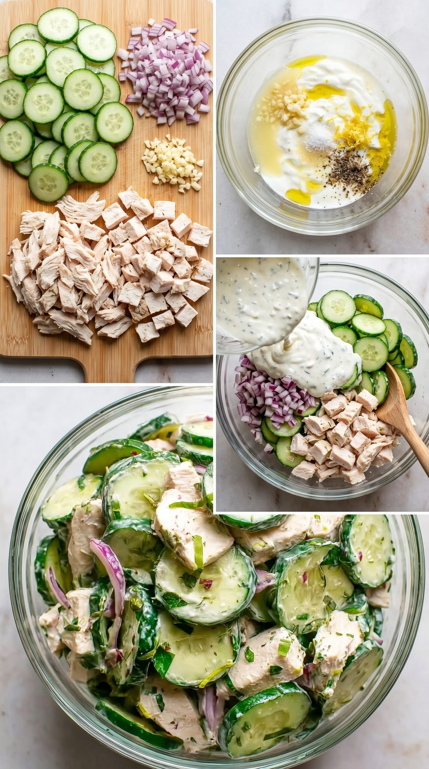 Delicious High Protein Cucumber Salad Recipe recipe instructions