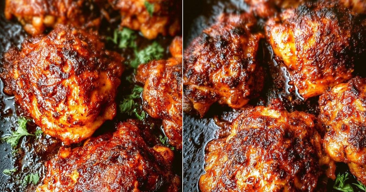30-Min Oven Baked Boneless Skinless Chicken Thighs recipe photo