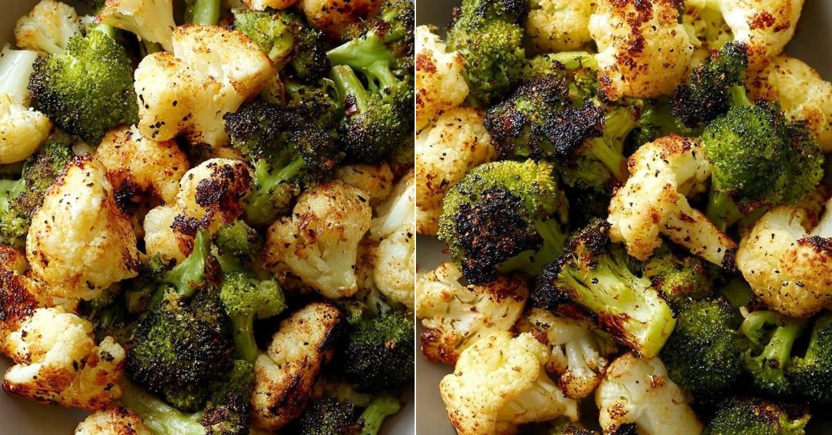 Roasted Broccoli & Cauliflower: A Flavorful Twist for Oven Roasted Broccoli and Cauliflower recipe photo