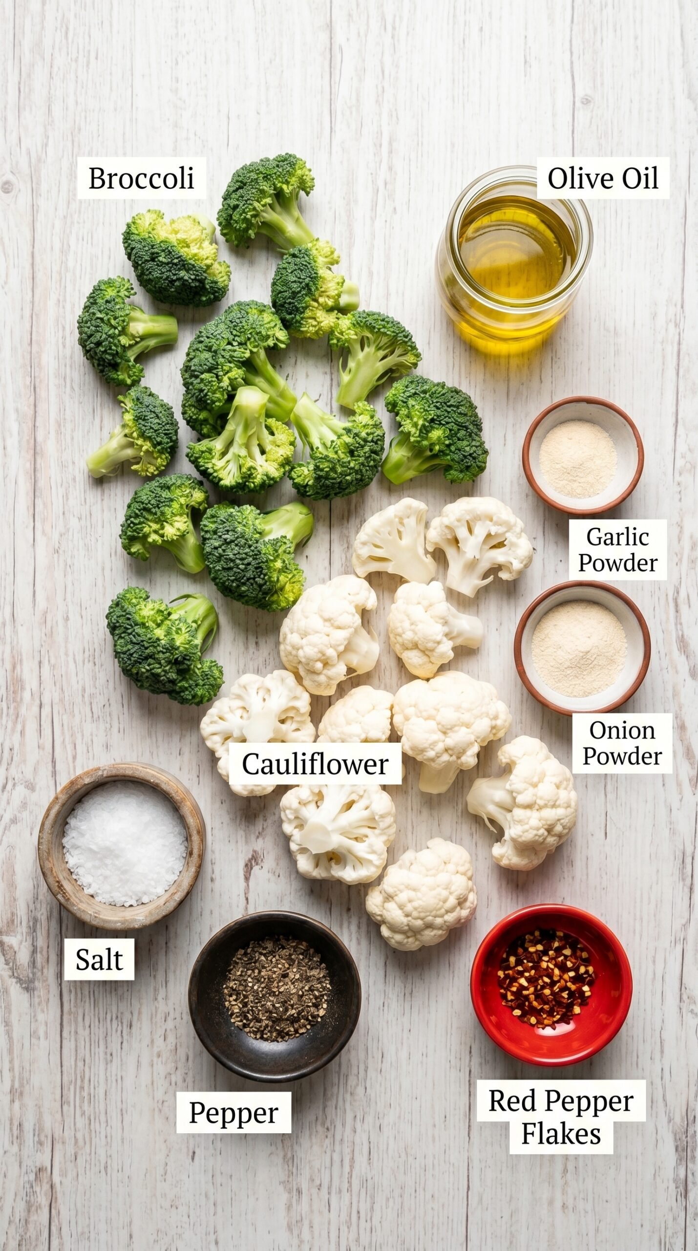 Roasted Broccoli & Cauliflower: A Flavorful Twist for Oven Roasted Broccoli and Cauliflower recipe ingredients