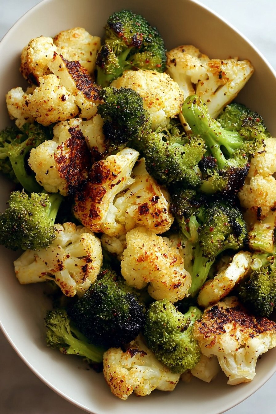 Roasted Broccoli & Cauliflower: A Flavorful Twist for Oven Roasted Broccoli and Cauliflower final result